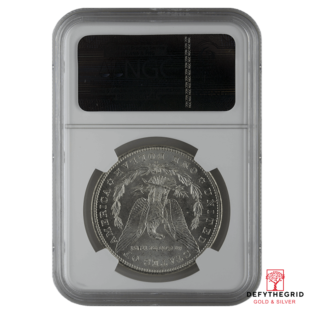 1878-1921 AMERICAN SILVER MORGAN DOLLAR NGC65 Reverse product photo