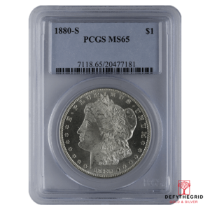 1878-1921 AMERICAN SILVER MORGAN DOLLAR PCGS65 Obverse product photo