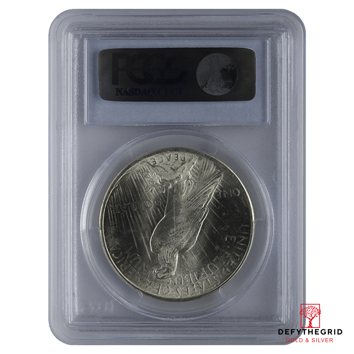 1921-1935 AMERICAN SILVER PEACE DOLLAR PCGS63 Reverse product photo