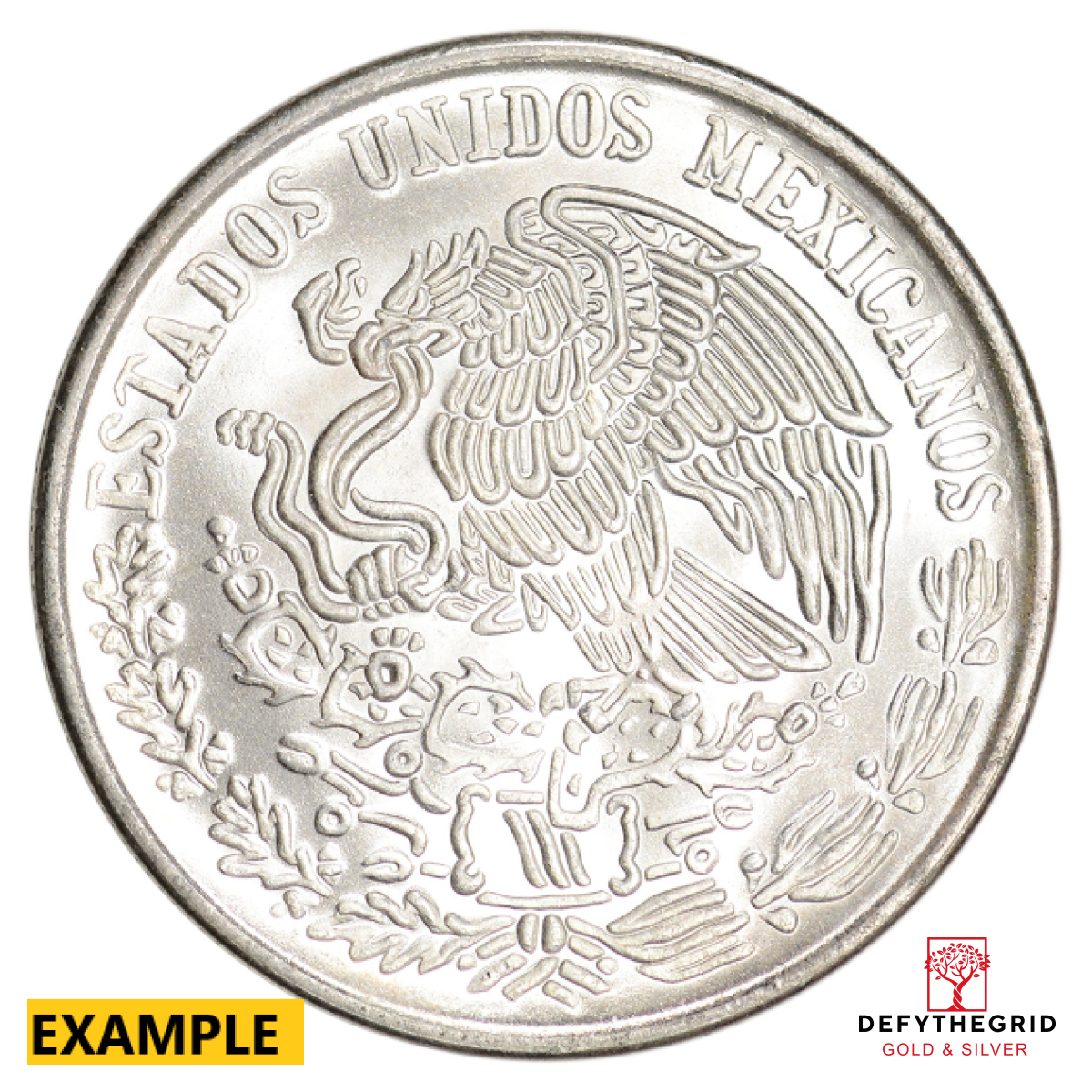 1977-1979 MEXICAN 100 PESO SILVER Reverse product photo