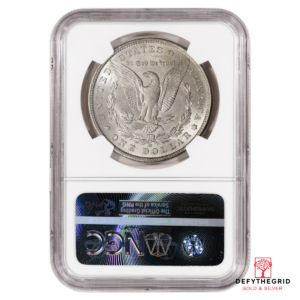 1884-O MORGAN SILVER DOLLAR NGC BU G.T. MORGAN LABEL Reverse product photo