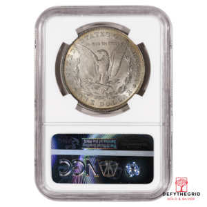 1885-O MORGAN SILVER DOLLAR NGC BU G.T. MORGAN LABEL Reverse product photo