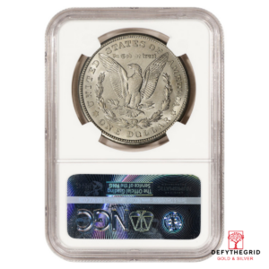 1921-S MORGAN SILVER DOLLAR NGC BU G.T. MORGAN LABEL Reverse product photo