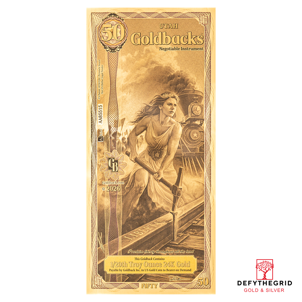 2026 Utah Refresh 50 Alpha Goldback