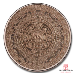 5 oz Copper Round - Aztec Calendar