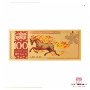 100mg Year of the Horse Aurum 24k Gold Bill - 2026