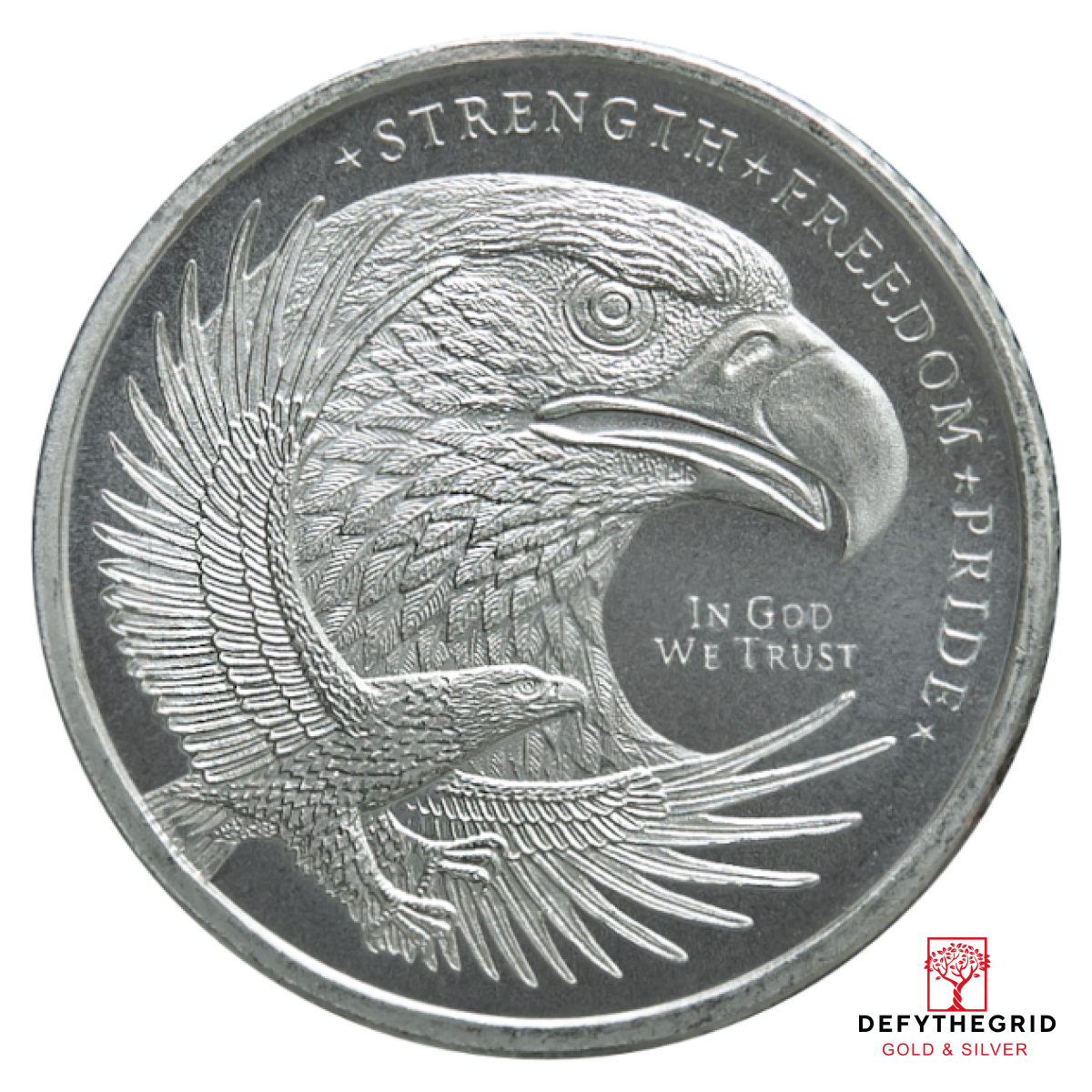 1/10 oz Silver Round Eagle Golden State Mint Obverse product photo