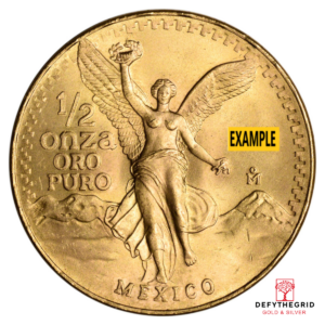 1/2 OZ MEXICAN ONZA GOLD COIN Obverse product photo