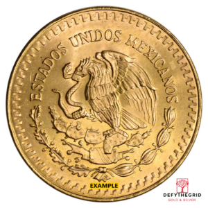 1/2 OZ MEXICAN ONZA GOLD COIN Reverse product photo