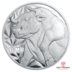 1/2 OZ SILVER ROUND BULL AND BEAR GOLDEN STATE MINT Obverse product photo