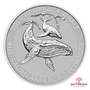 2019 1/3 OZ AUSTRALIAN PLATINUM HUMPBACK WHALE Obverse product photo