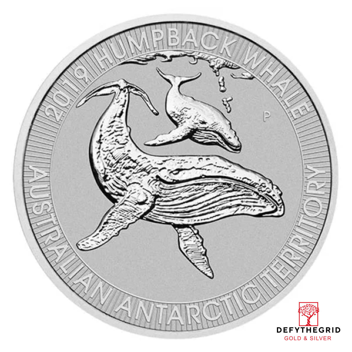 2019 1/3 OZ AUSTRALIAN PLATINUM HUMPBACK WHALE Obverse product photo