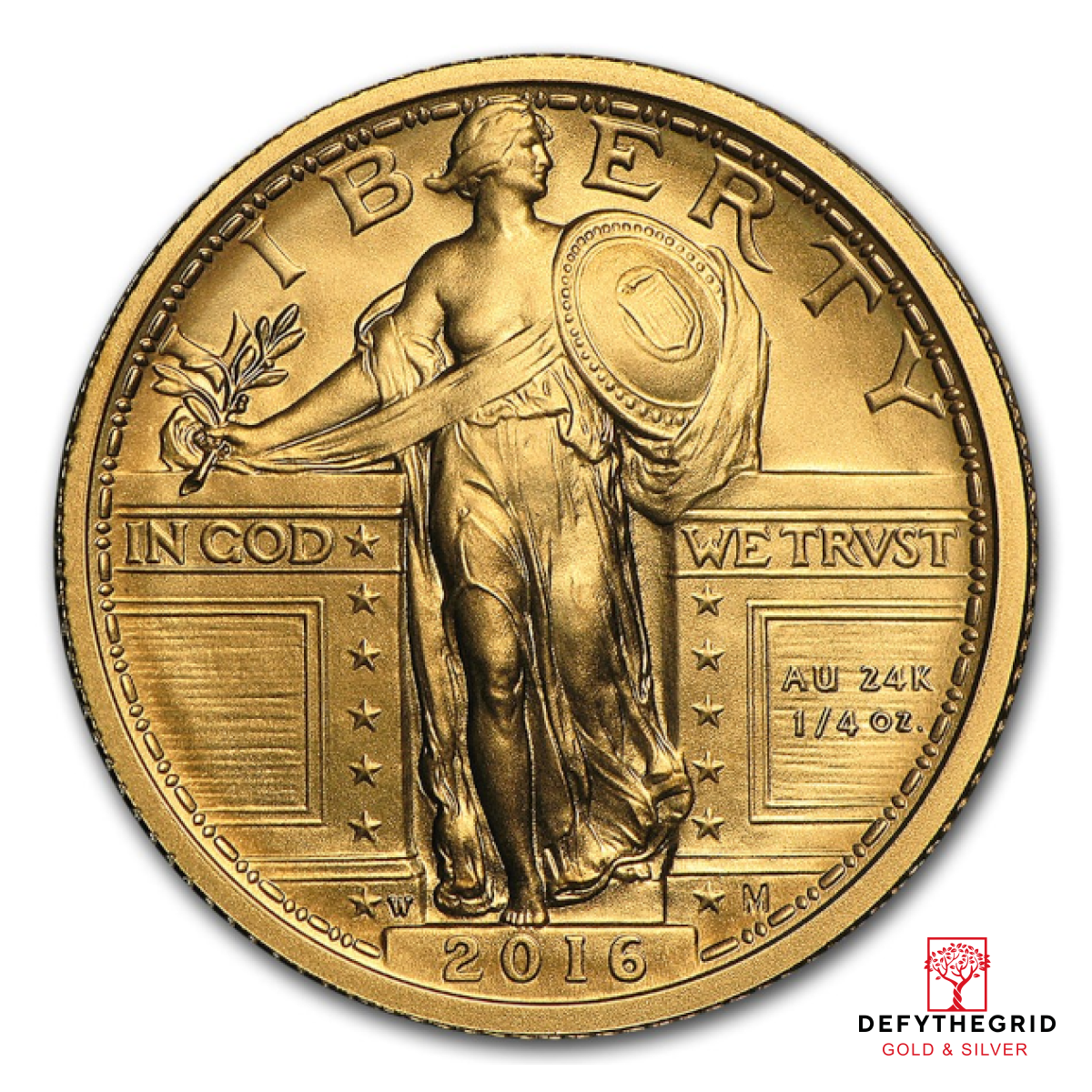 2016 1/4 OZ U.S. GOLD STANDING LIBERTY Obverse product photo