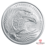 1/4 oz Silver Round Eagle Golden State Mint Obverse product photo