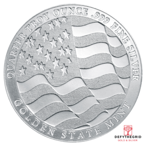 1/4 oz Silver Round Eagle Golden State Mint Reverse product photo