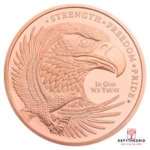 1 OZ COPPER ROUND EAGLE Obverse product photo