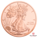 1 OZ COPPER ROUND WALKING LIBERTY Obverse product photo