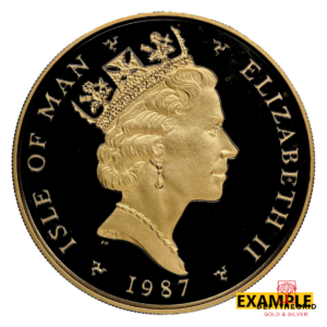 1 OZ GOLD ANGEL ISLE OF MAN RANDOM DATE Reverse product photo