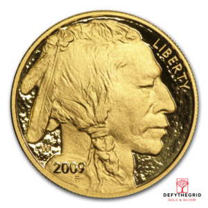 2009 1 OZ AMERICAN GOLD BUFFALO PROOF Reverse product photo