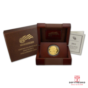 2012 1 OZ AMERICAN GOLD BUFFALO PROOF Obverse product photo