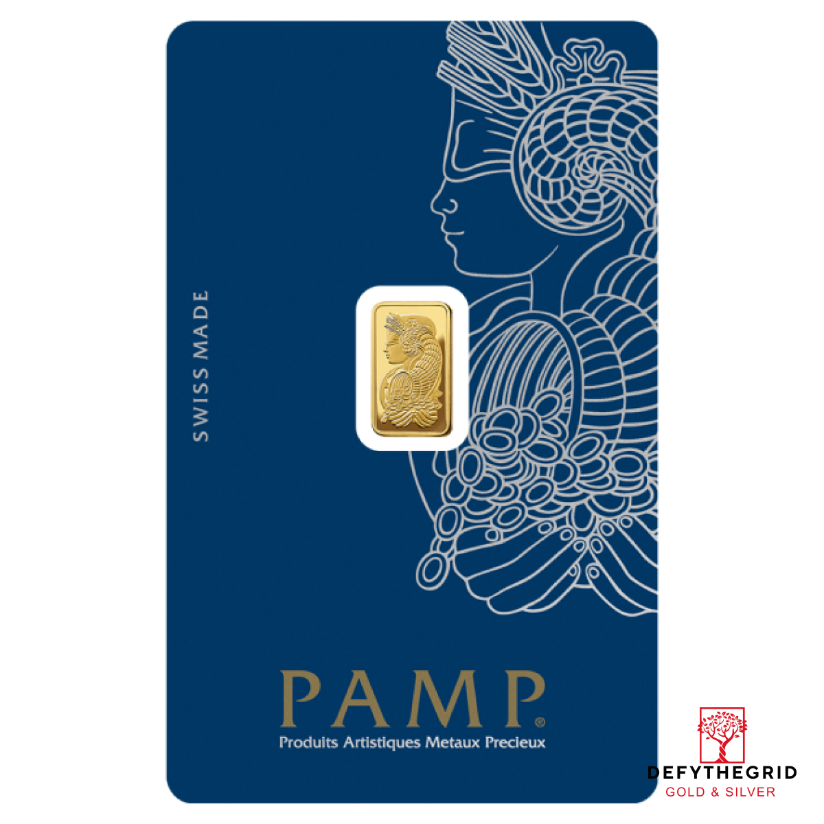 1 GRAM GOLD BAR PAMP Obverse product photo