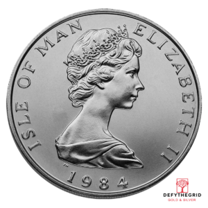 1 OZ PLATINUM NOBLE ISLE OF MAN Reverse product photo