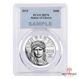 1 OZ PLATINUM AMERICAN EAGLE PCGS MS70 Obverse product photo