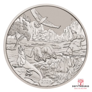 2026 1 OZ PERTH PLATINUM WONDERS OF AUSTRALIA THE OUTBACK Obverse product photo