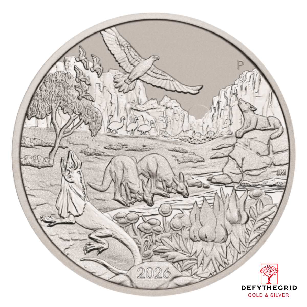2026 1 OZ PERTH PLATINUM WONDERS OF AUSTRALIA THE OUTBACK Obverse product photo