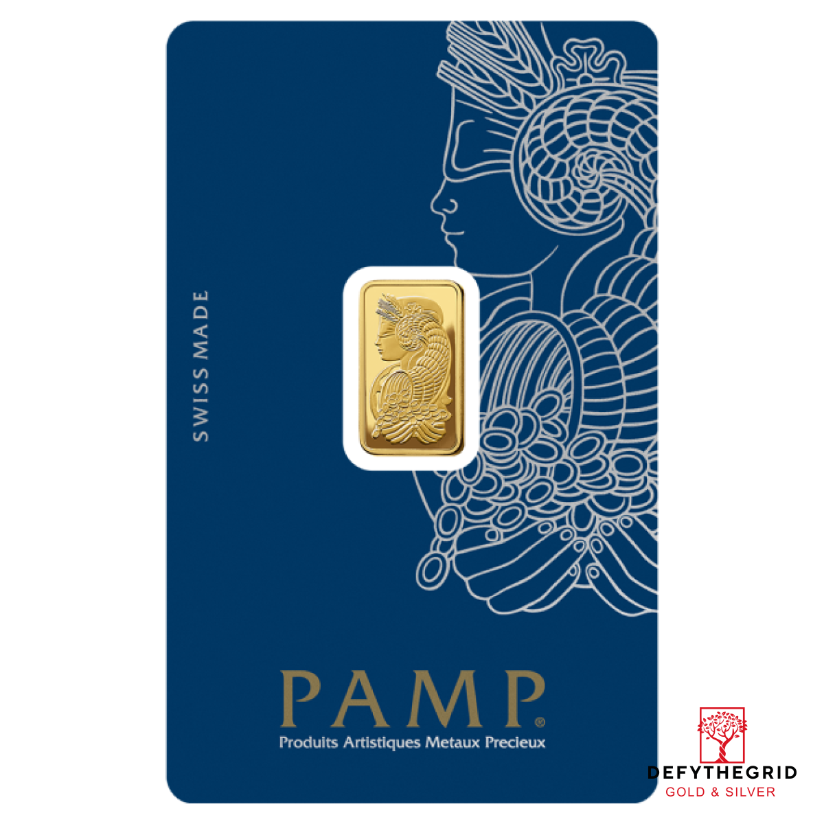 2.5 GRAM GOLD BAR PAMP Obverse product photo