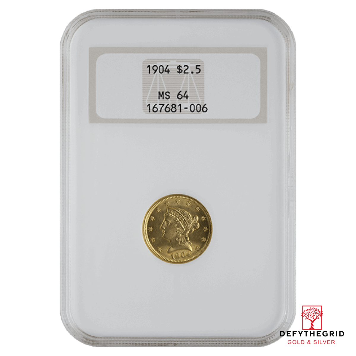 $2.5 U.S. GOLD LIBERTY NGC64 Obverse product photo
