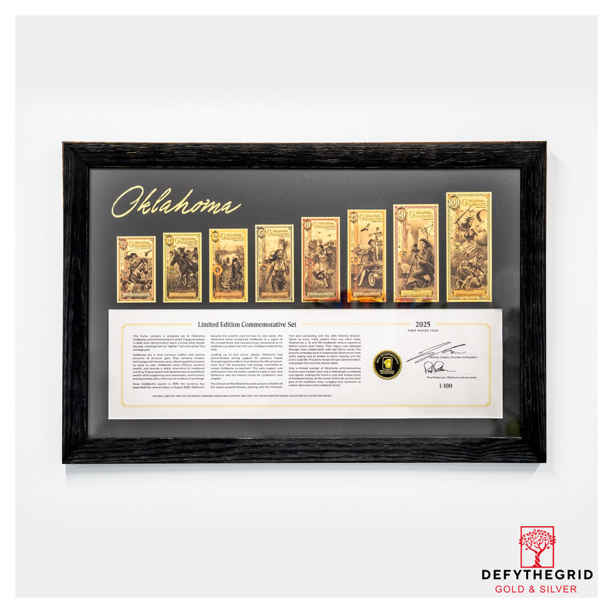 2025 Oklahoma Commemorative Goldback Set