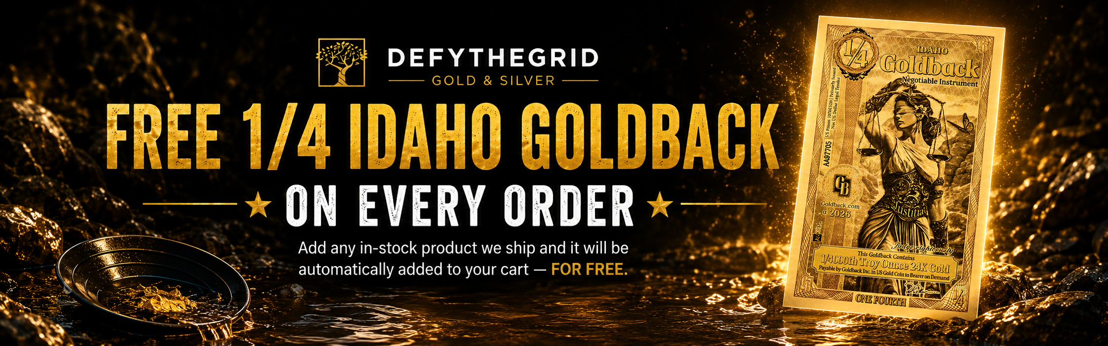 Free Goldback Promo Banner