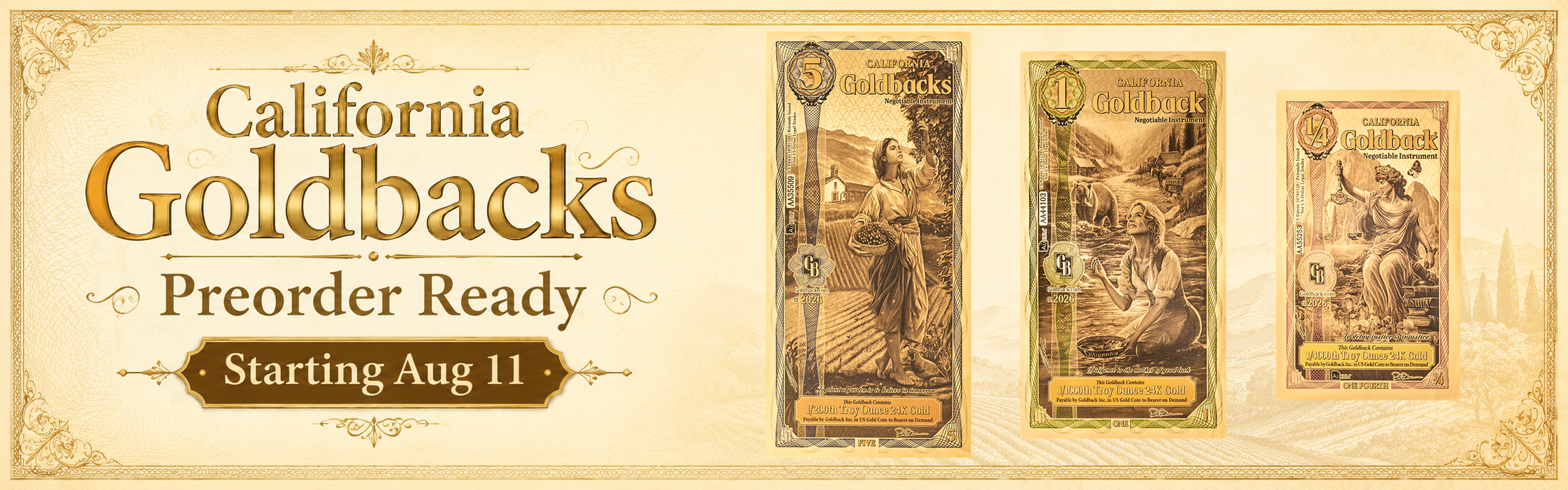 California Goldbacks are Ready to Preorder