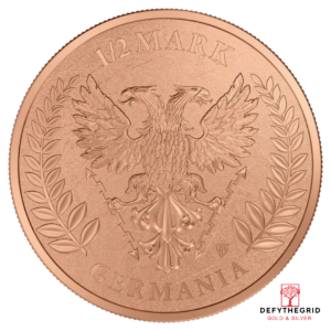 2026 1/2 OZ COPPER ROUND GERMANIA Reverse product photo