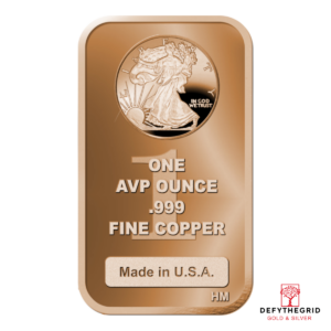 1 OZ COPPER BAR WALKING LIBERTY Obverse product photo