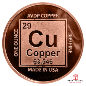 1 OZ COPPER ROUND BEN FRANKLIN Reverse product photo