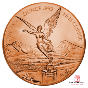 1 OZ COPPER ROUND LIBERTAD Obverse product photo