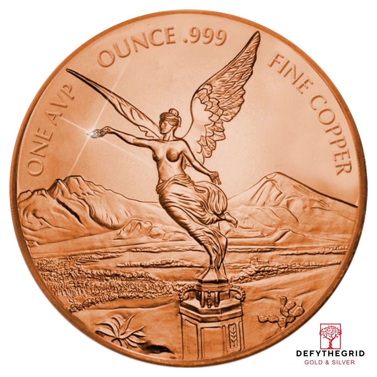 1 OZ COPPER ROUND LIBERTAD Obverse product photo