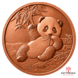 1 OZ COPPER ROUND PANDA Obverse product photo