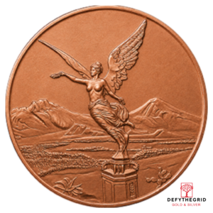 5 OZ COPPER ROUND LIBERTAD Obverse product photo