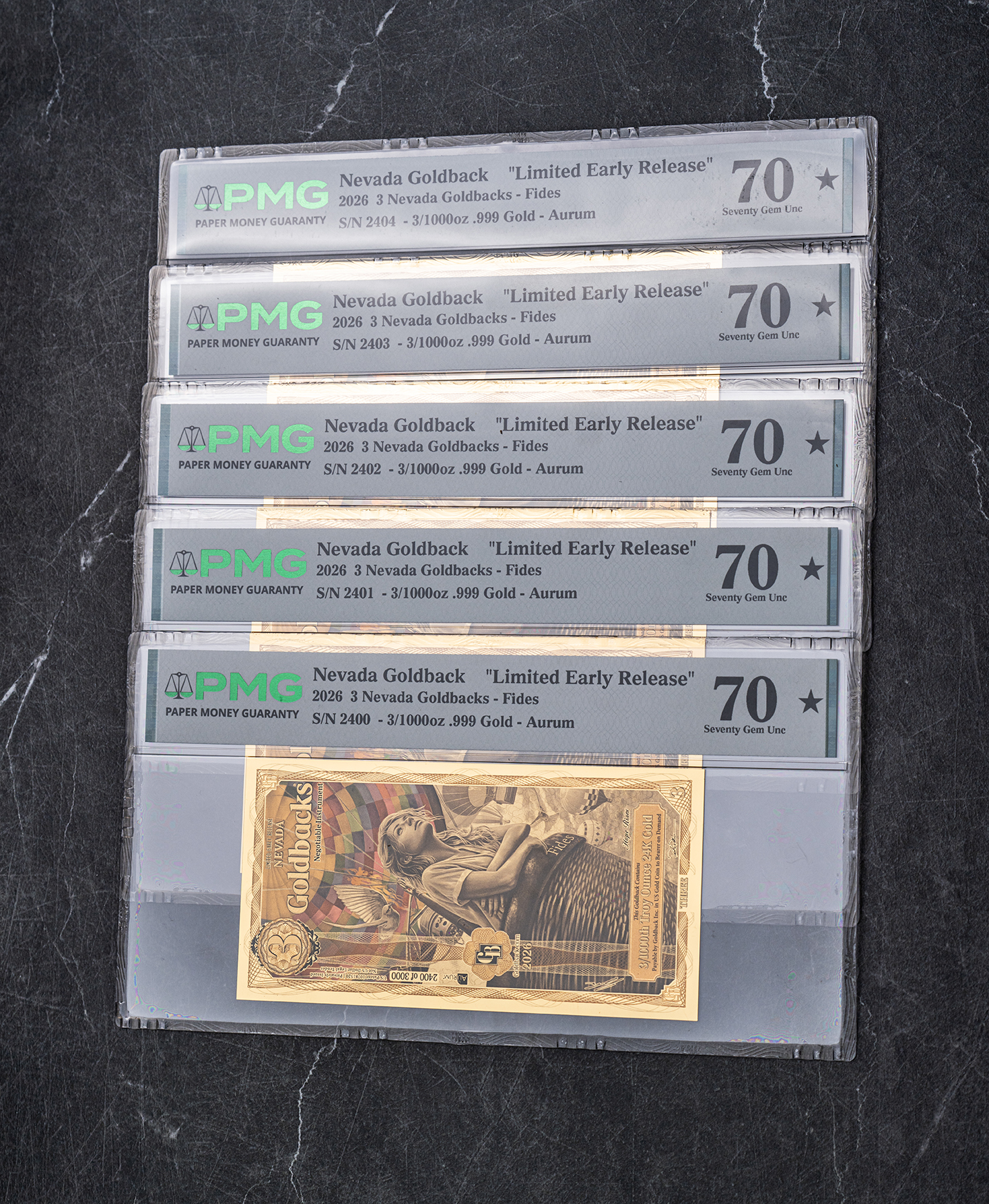 3 Nevada Goldback (Graded MS-70 2026 Limited Early Release) + Free .6oz Silver Nevada Gaming Token ***SHIPS OCT 30*** - Image 29