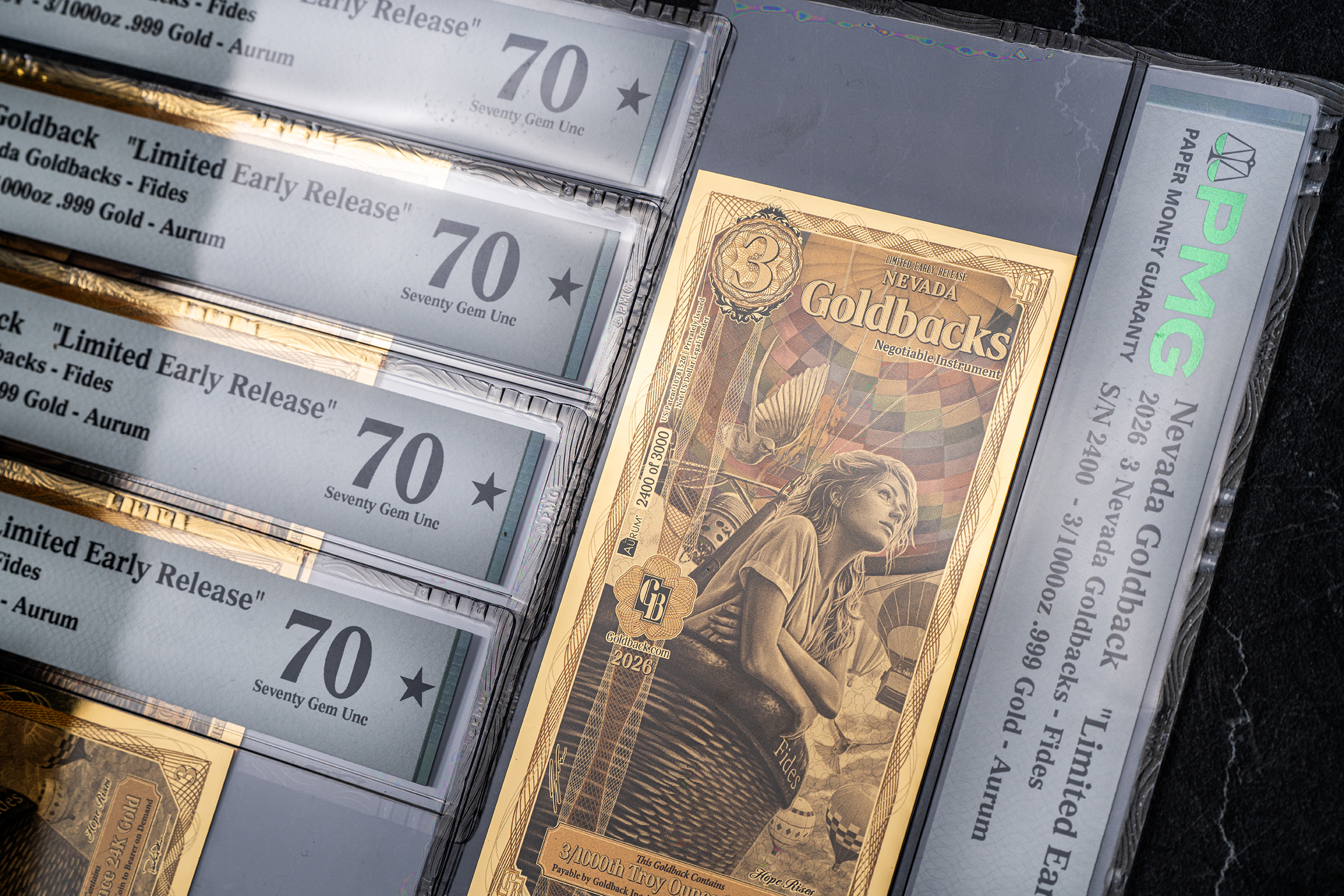 3 Nevada Goldback (Graded MS-70 2026 Limited Early Release) + Free .6oz Silver Nevada Gaming Token ***SHIPS OCT 30*** - Image 30