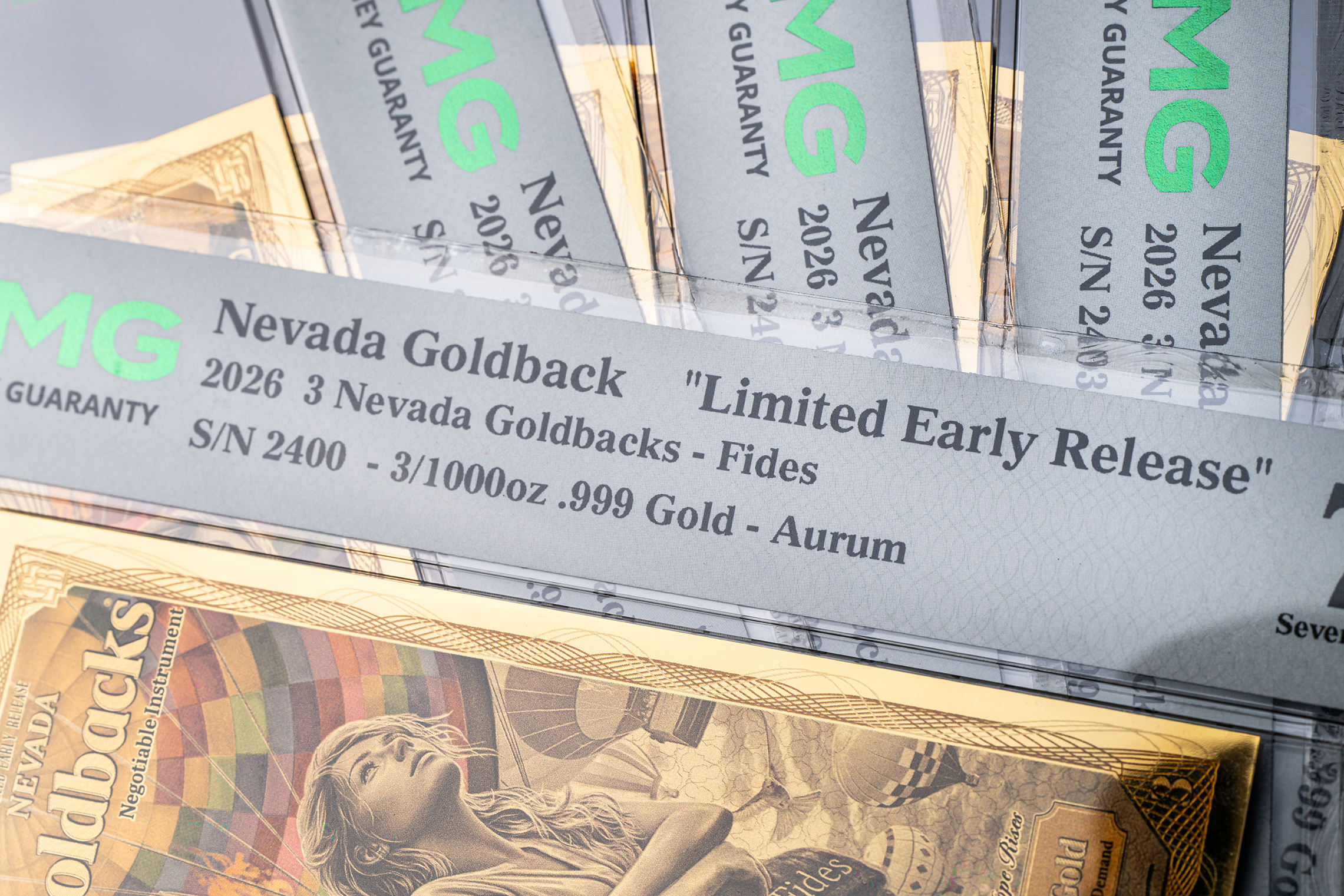 3 Nevada Goldback (Graded MS-70 2026 Limited Early Release) + Free .6oz Silver Nevada Gaming Token ***SHIPS OCT 30*** - Image 24